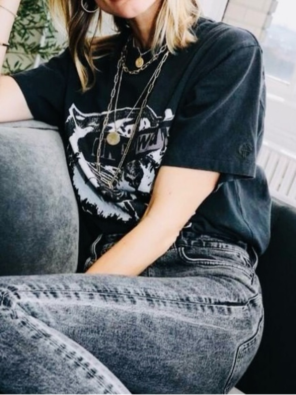 Anine Bing Lili Tee Tiger Eyes